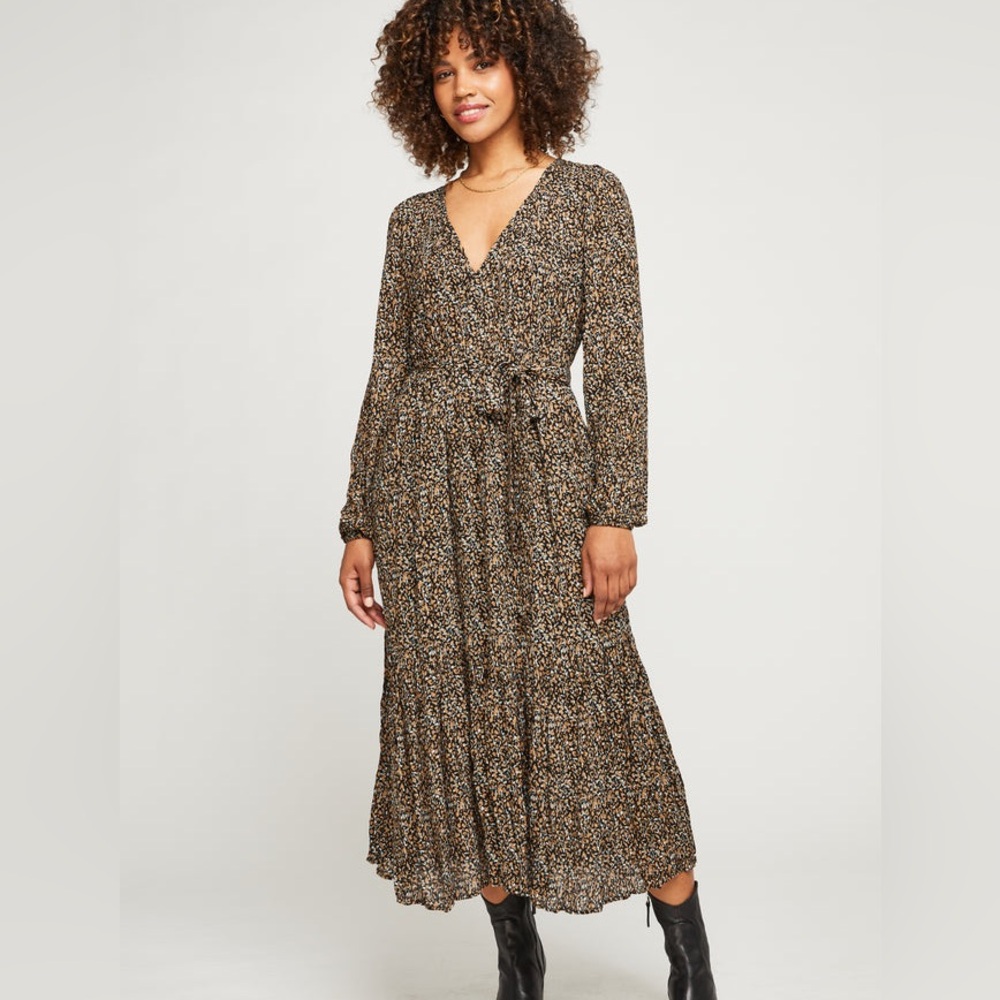 Gentle Fawn Black Floral Long Sleeve Janine Dress